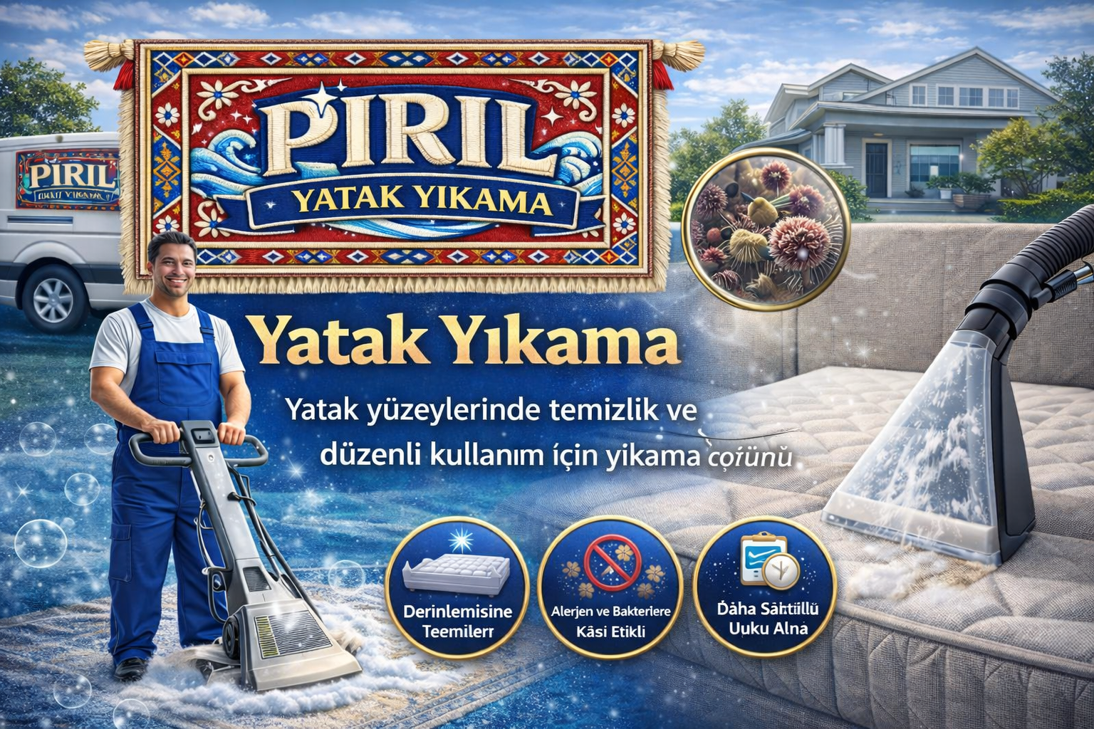 Yatak yıkama görsel kartı