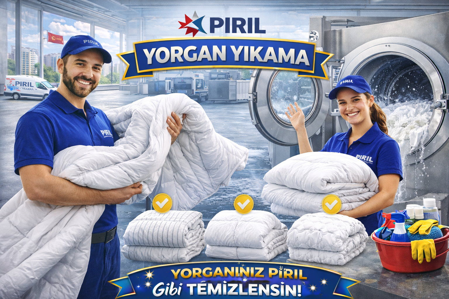 Yorgan yıkama görsel kartı